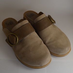 Sofft || Womens Tan Leather Billie Lightweight Clog || 9.5